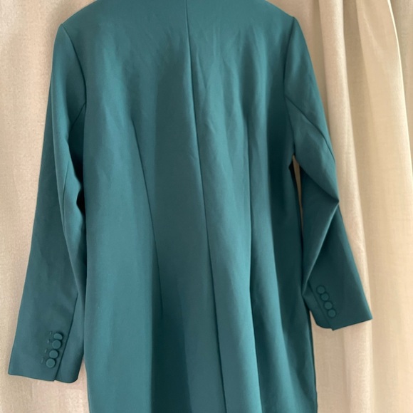 Express Teal Women's Blazer - Picture 3 of 12
